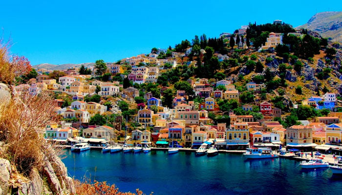 A view of the tiny island, called Symi, in Greece. — Unsplash