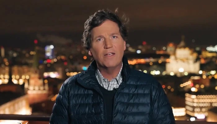 Tucker Carlson, a famous US journalist speaking in his video posted on X in this still on February 6, 2024. — X/TuckerCarlson