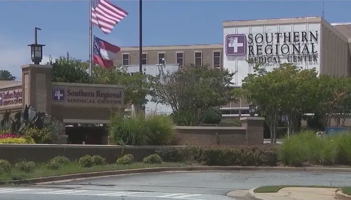 This undated image showsthe Southern Regional Medical Centre in Georgia, US whereJessica Ross and Treveon Taylor Srs son was decapitated during birth. — Fox5/File