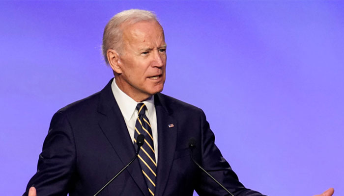 US President Joe Biden during a speech. — PBS/File