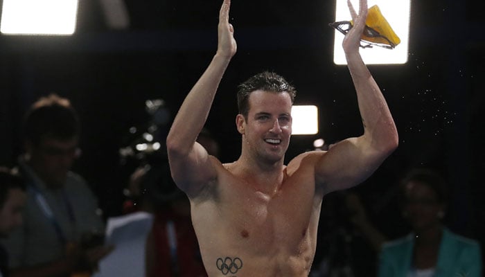 Australias James Magnussen celebrates winning the gold medal in mens 100m Freestyle final at the 2014 Commonwealth Games in Glasgow, Scotland, July 27, 2014. —Reuters