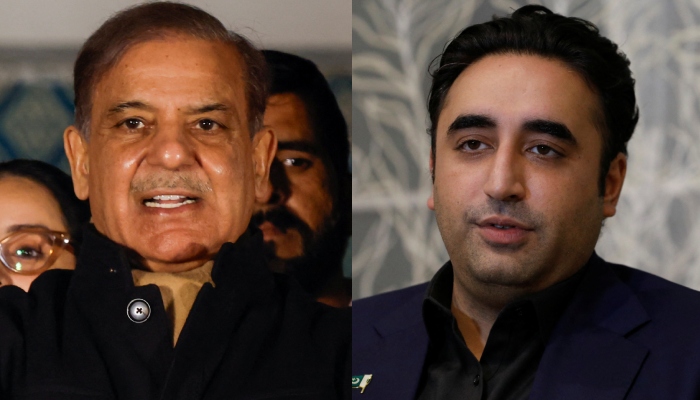 Pakistan Muslim League-Nawaz (PML-N) President Shehbaz Sharif (left) and Pakistan Peoples Party (PPP) Chairman Bilawal Bhutto-Zardari. — Reuters