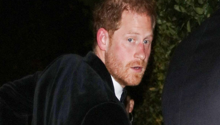Prince Harry stares blankly in lift after meeting cancer ridden King Charles