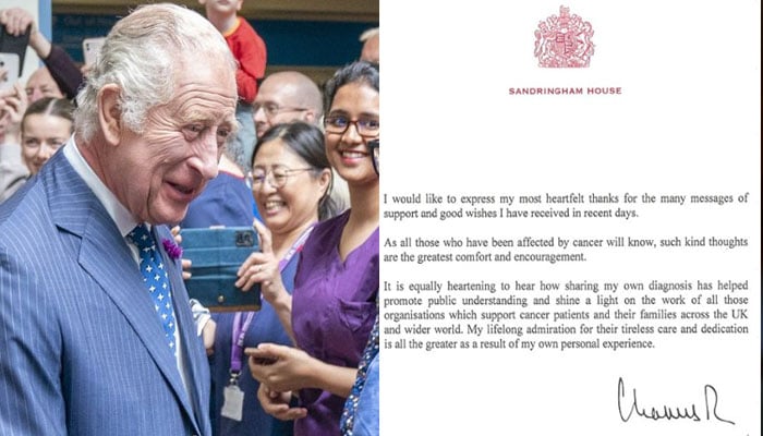 King Charles releases statement of thank you amid cancer diagnosis: Read