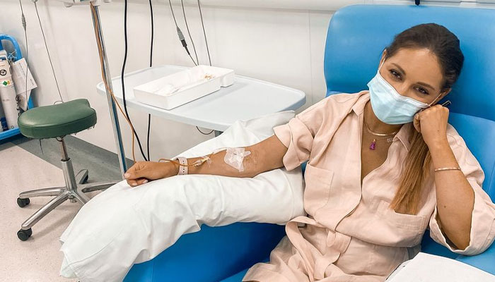 Louise Thompson shares shocking health update, “loosing cups full of blood”