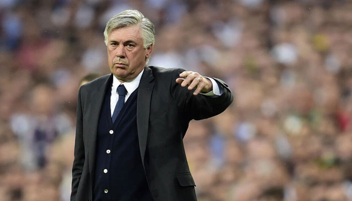 Real Madrids head Coach Carlo Ancelotti at the semi-finals of the Champions League on May 13, 2015. — AFP