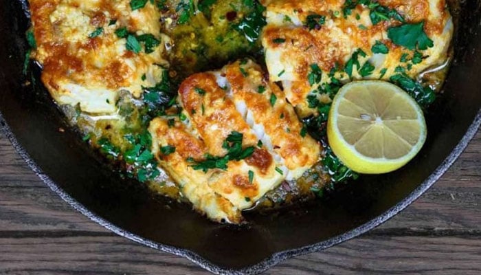 Baked cod with lemon. — The Mediterranean Dish via Pinterest