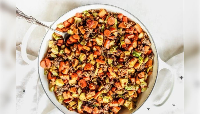 Ground beef and sweet potato skillet. — The Whole Cook via Pinterest