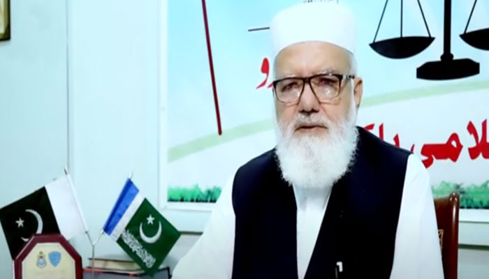 Jamat-e-Islami (JI) Emir Liaqat Baloch. — YouTube/@Alif Ailaan