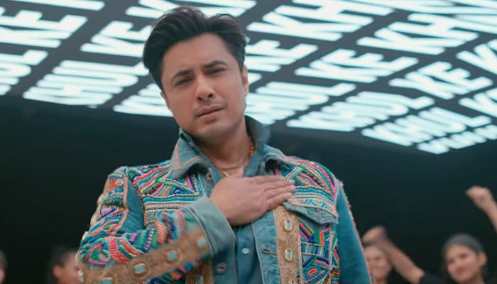 Singer Ali Zafar in this still taken from the video of the PSl 9 anthem Khul Ke Khel. — YouTube/PakistanSuperLeague