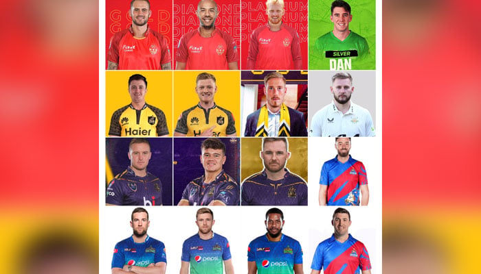 The picture shows English players who will feature in PSL 9. — Provided by the reporter