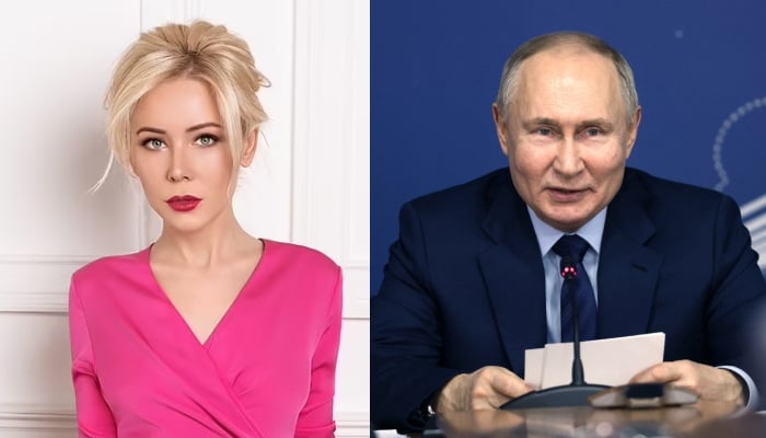 This combination of images shows Russian President Vladimir Putin and his alleged new love interest head of Russias Safe Internet League Ekaterina Katya Mizulina. — Ekaterina Mizulina via East2west, Reuters/Files