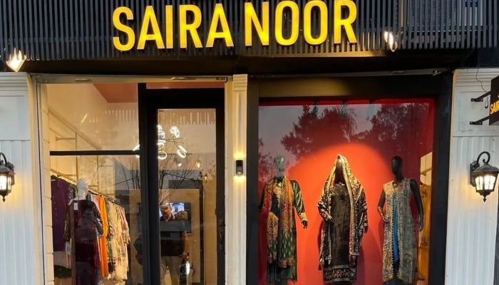 The picture shows an outlet of SairaNoor. — Instagram/@sairanoorofficial