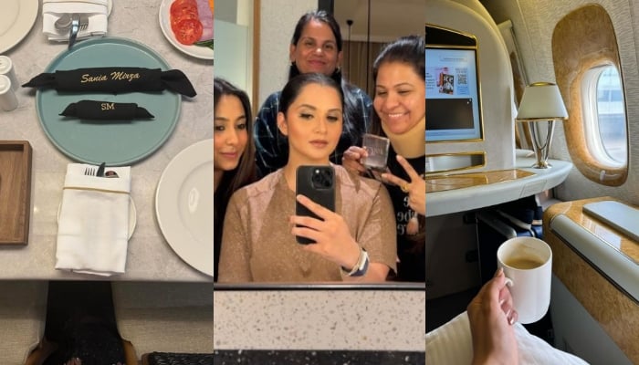 A collage made with pictures shared by Indian tennis star Sania Mirza on her Instagram handle. — mirzasaniar