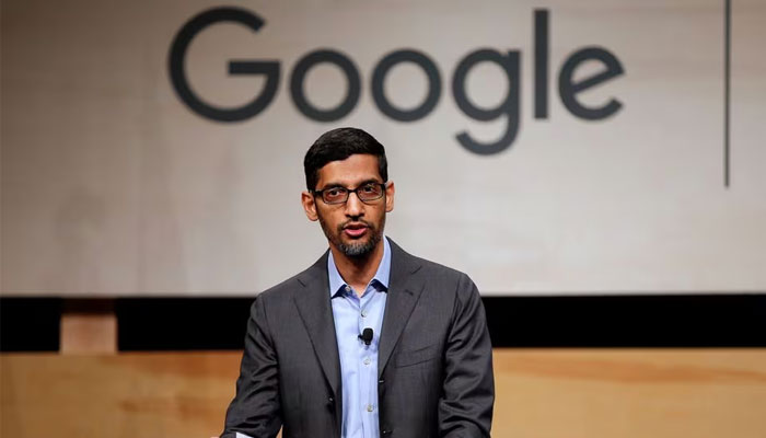 Google CEO Sundar Pichai speaks during the signing ceremony committing Google to help expand information technology education at El Centro College in Dallas, Texas, US October 3, 2019. — Reuters
