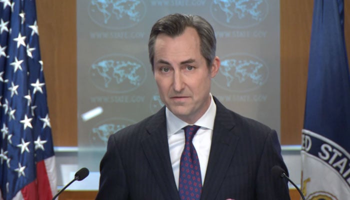 US State Department Spokesperson Matthew Miller during a press briefing on February 20, 2024. — Screengrab/State Department