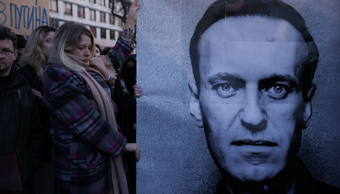 People gather outside the Russian embassy, following the death of Russian opposition leader Alexei Navalny, reported by prison authorities in Russias Yamalo-Nenets region where he had been serving his sentence, in Warsaw, Poland, February 16, 2024. —Reuters