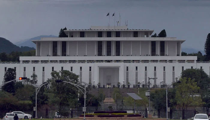 A view of the Parliament House in Islamabad on October 17, 2023. — Online