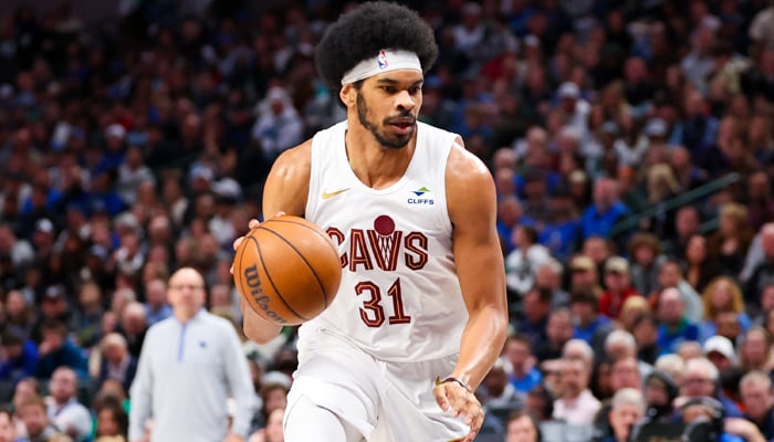 Cleveland Cavaliers center Jarrett Allen (31) drives to the basket during the second quarter against the Dallas Mavericks at American Airlines Center, on December 27, 2023. — Reuters