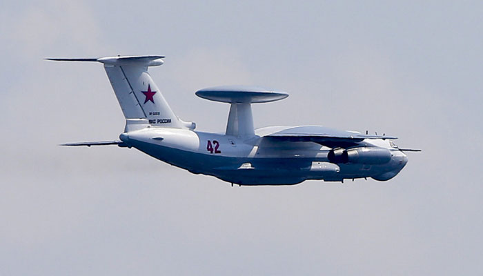 A Beriev A-50 takes part in rehearsal for 2020 Victory Day parade, in Moscow’s Tverskaya Street, Russia on June 20, 2020. — Anadolu Agency