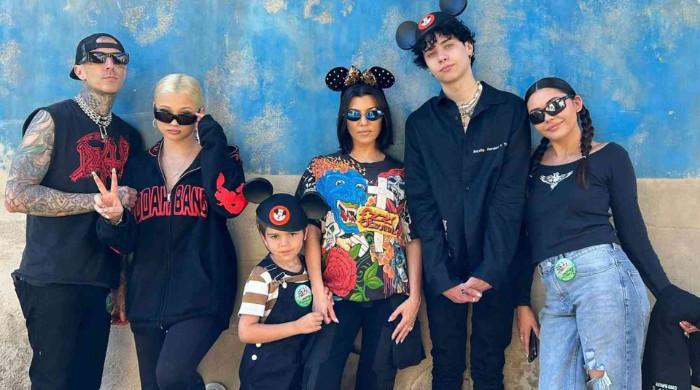 Kourtney Kardashian shares family photos from Travis Barker's Sydney tour stop