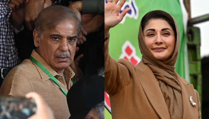 PML-N leaders Shehbaz Sharif and Maryam Nawaz. — AFP/Files