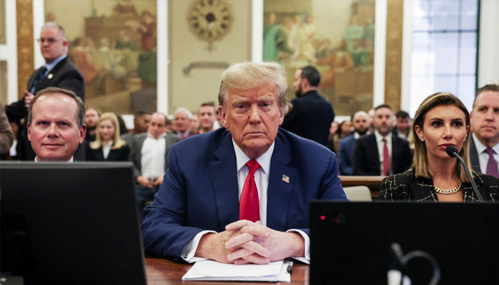 Donald Trump in court in New York on 11 January. — AFP/file