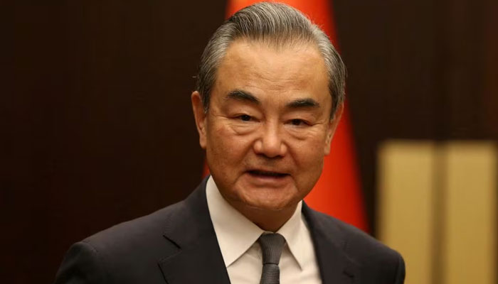 Chinese Foreign Minister Wang Yi poses as he meets Turkish Foreign Minister Hakan Fidan (not seen) in Ankara, Turkey, July 26, 2023. — Reuters
