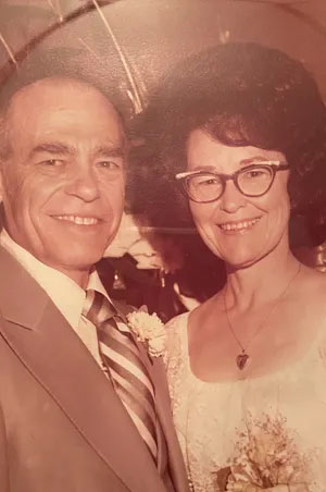 A young Mary Lea Forsythe with her husband William Wayne Forsythe. — People via Kerry Nau