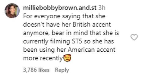 Millie Bobby Brown raises eyebrows ahead of Stranger Things finale