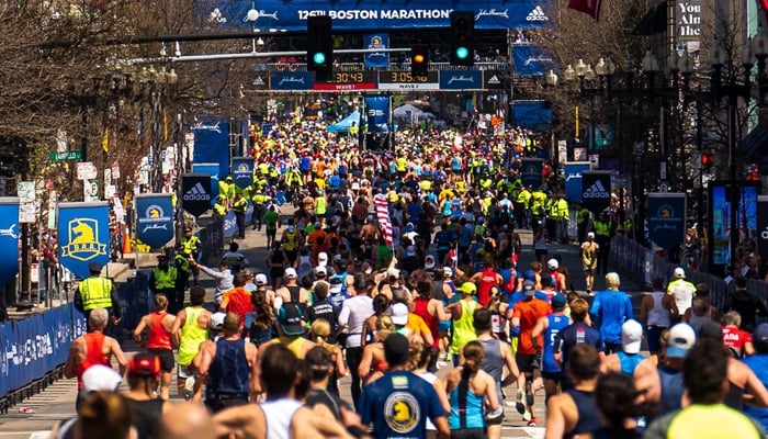 A glimpse of the Boston Marathon. - Facebook/BostonMarathon
