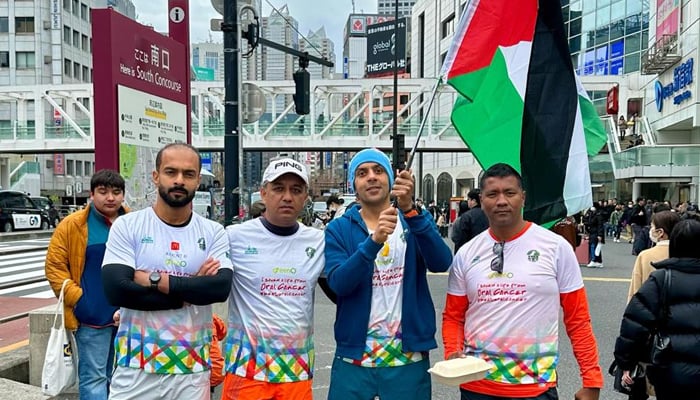 Pakistanis gear up for Tokyo Marathon. - Photo by author