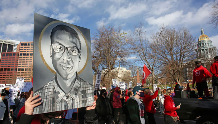 Protesters march to call for justice for Elijah McClain in November 2020. — Reuters/File