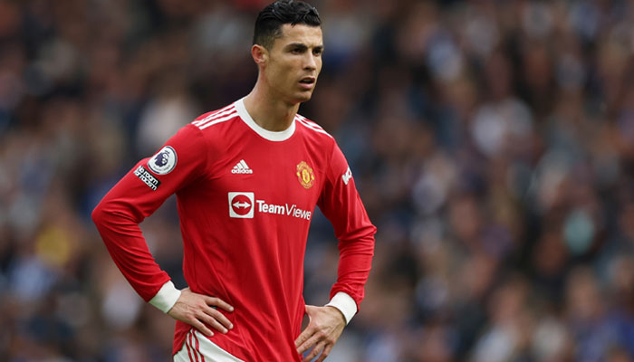 Premier League - Brighton & Hove Albion v Manchester United - The American Express Community Stadium, Brighton, Britain - May 7, 2022 Manchester Uniteds Cristiano Ronaldo reacts.—Reuters