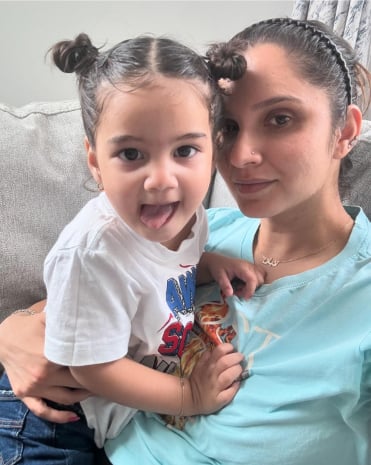 Sania Mirza with her niece. — Instagram