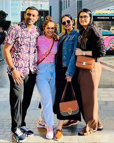 Sania Mirza with her son and sister. — Instagram