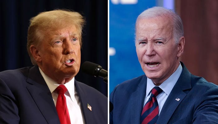 Former President Donald Trump (left) and President Joe Biden. — AFP Files