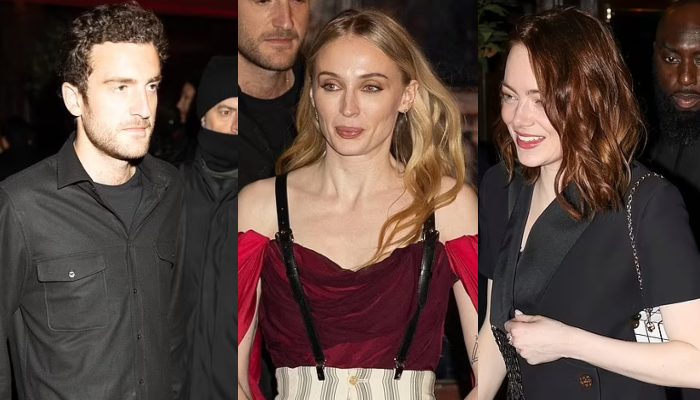 Sophie Turner steps out with beau Peregrine Pearson & Emma Stone
