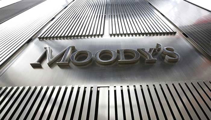 A Moodys sign is displayed on 7 World Trade Center, the companys corporate headquarters in New York. — Reuters/File
