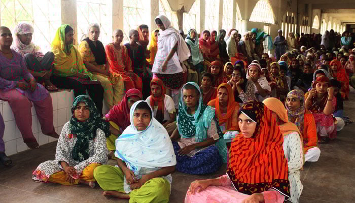 Women seated at the Edhi Foundations facility in Karachi. — Edhi Foundation/File