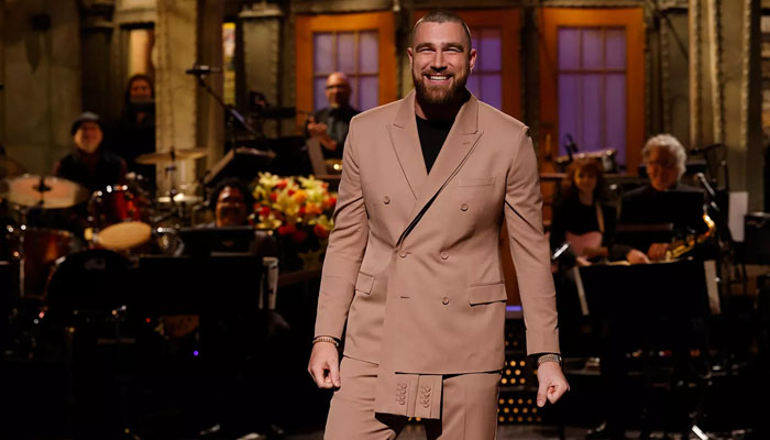 Travis Kelce hosts SNL. — Will Heath/NBC/File