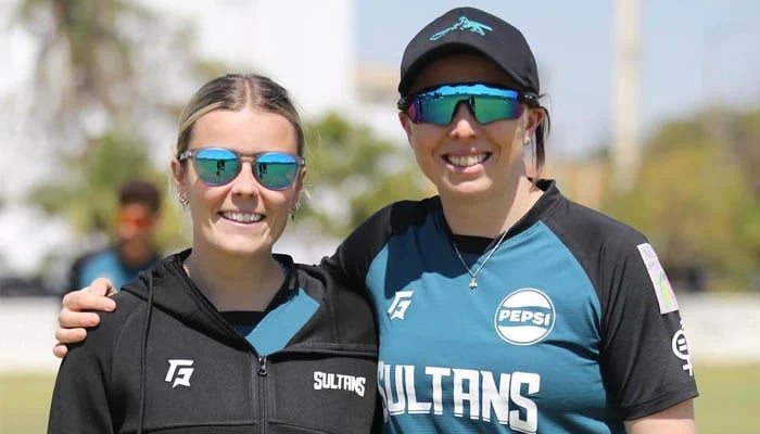 Alex Hartley (L) and Catherine Dalton. — Multan Sultans