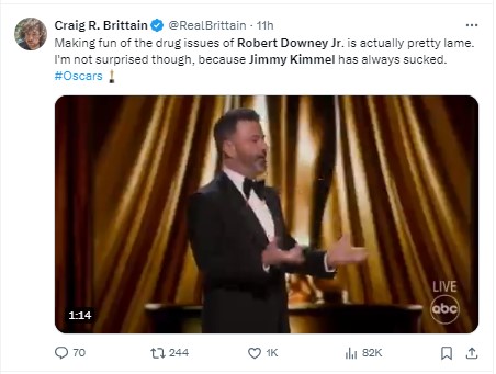 Robert Downey Jr. reacts to ‘insulting Jimmy Kimmel joke