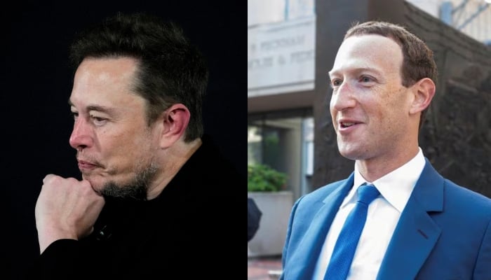 This combination of images shows Meta CEO Mark Zuckerberg (right) and Tesla CEO Elon Musk. — Reuters/Files