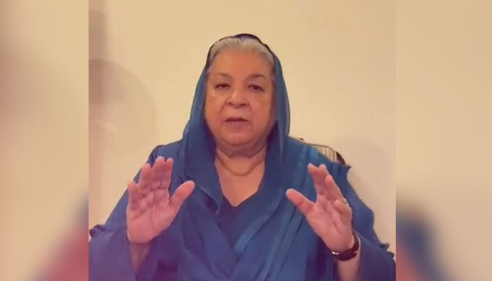 PTI leader Dr Yasmin Rashid. — Screengrab/X/@Dr_YasminRashid