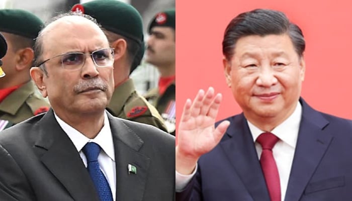 President Asif Ali Zardari (left) and Chinese President Xi Jinping. — INP/Xinhua/File