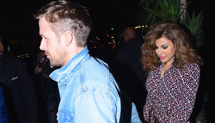 Ryan Gosling gives four paws & a tail surprise to Eva Mendes