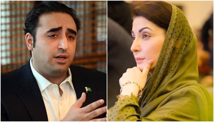 PPP chairman Bilawal Bhutto-Zardari (left), and PML-N senior vice president Maryam Nawaz. — AFP/Facebook/@TheMaryamNSharif