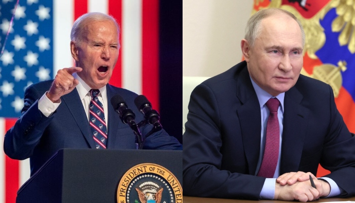 This combination of images shows US President Joe Biden (left) and Russian President Vladimir Putin. — Reuters/Files