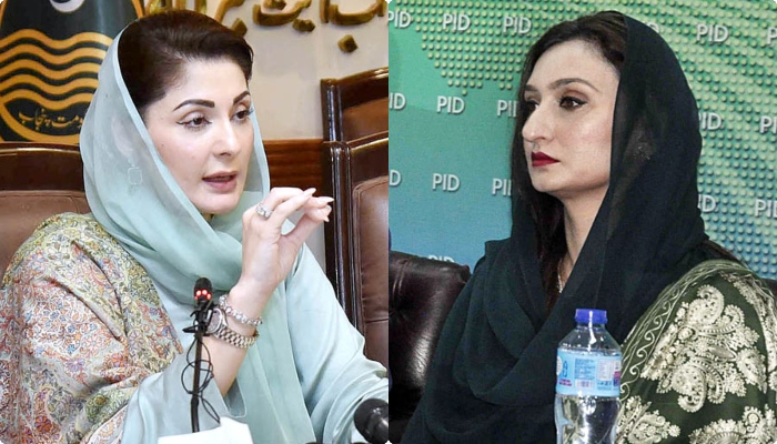 Punjab Chief Minister Maryam Nawaz (L) and former parliamentary secretary for law and justice Barrister Maleeka Bokhari (R). —APP/File